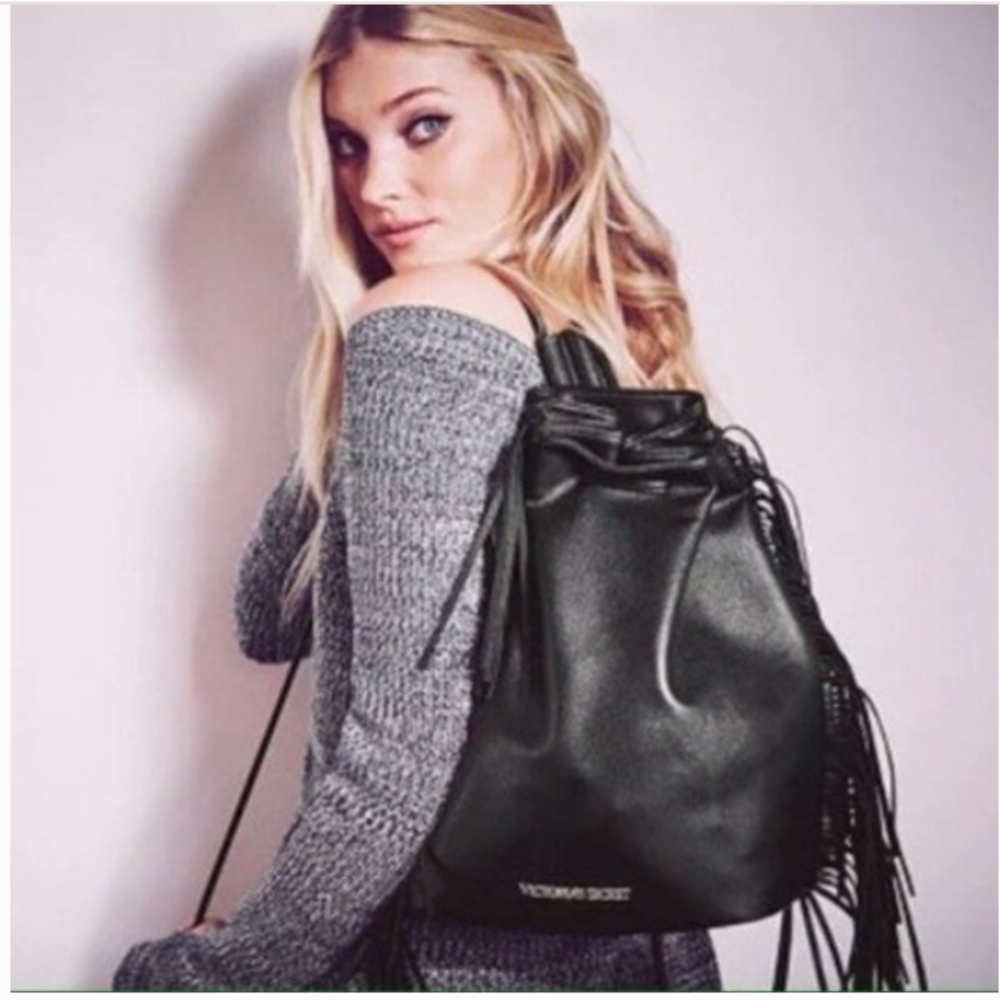Victorias secret fringe tassel backpack